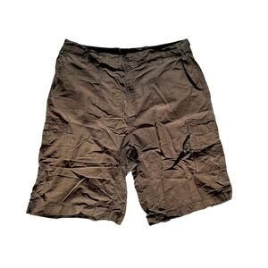 Mens Size 34 Columbia Waterproof Brown Sports Cargo Shorts
